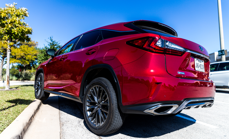 It may be designed for mall crawling, but the ground clearance isn’t bad. Also, Lexus buyers may park like this unintentionally.